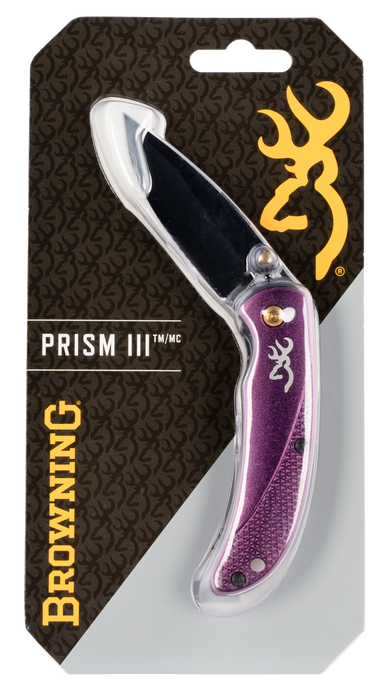 Browning Prism 3, Brn 3220343    Edc Prism Iii 2 3/8 Knife Plum