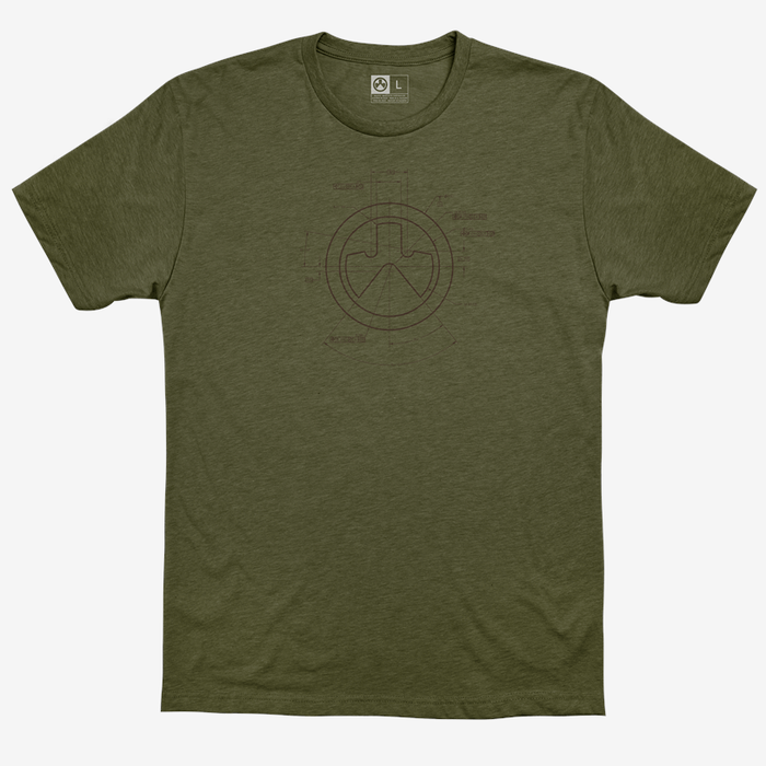 Magpul Industries Corp Engineered, Magpul Mag1118-317-s  Engineered Cvc Shirt Sm   Od