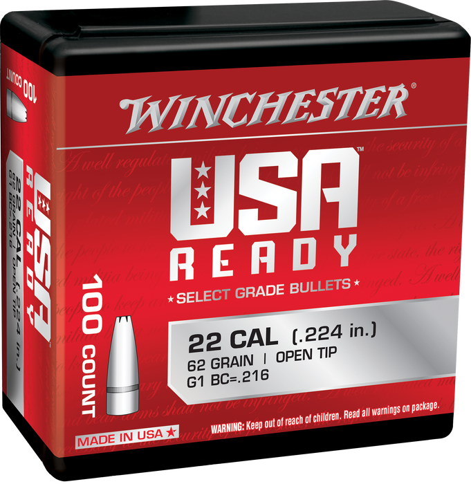 Winchester Ammo Centerfire Rifle, Win Wbr22462   Bul 224     62 Ot         100/10