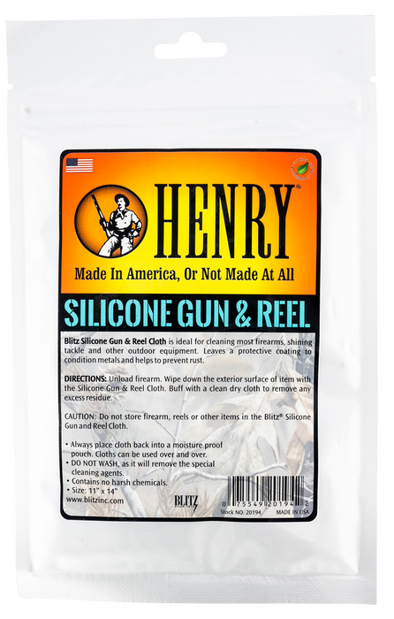 Henry Gun And Reel Cloth, Henry 20194pc    Silicone Gun And Reel Cloth