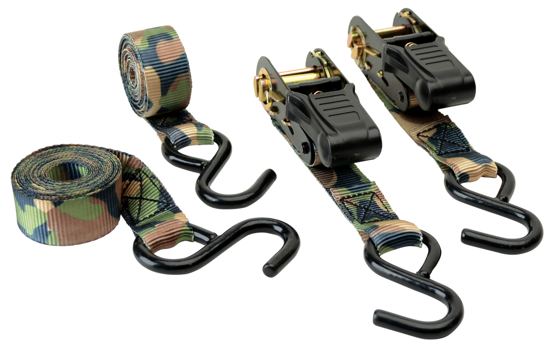 Hme Camouflage Ratchet, Hme Rs-4pk         8'rtcht Tiedown Straps Camo 4pk