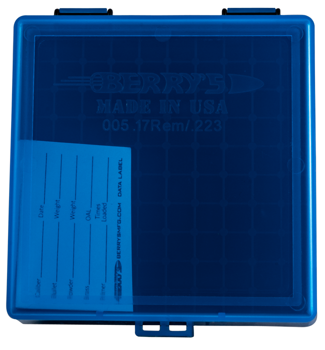 Berrys 005, Berrys 86410    005 Ammo Box  223/556 100rd Blu/bk