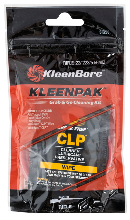 Kleen-bore Grab & Go, Kln Sk205-10 Grab N Go Cln Pak 223/556 10pk