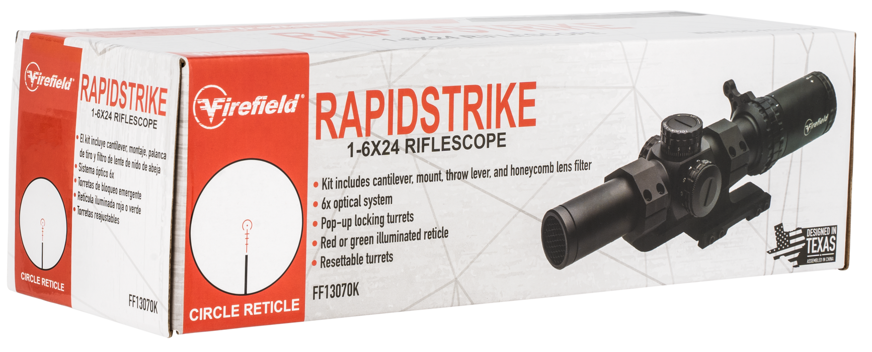 Firefield Rapidstrike, Firefield Ff13070k  Rapidstrike 1-6x24 Sfp