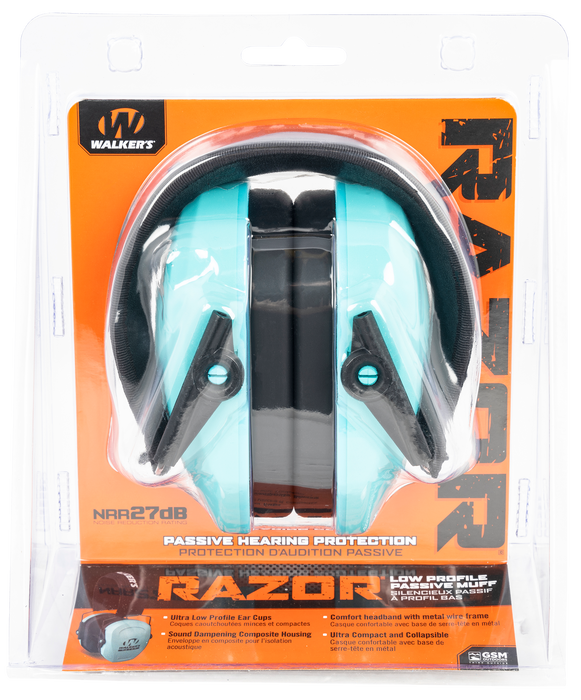 Walkers Game Ear Razor, Wlkr Gwp-rsmpas-tl  Razr Pro Passive  Teal