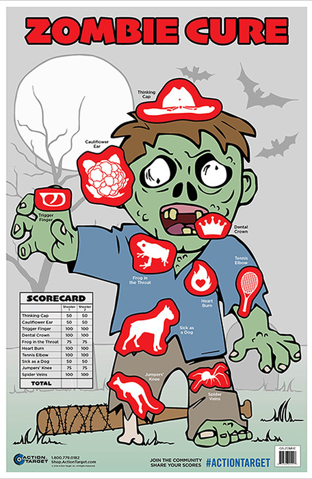 Action Target Inc Action, Action Gszomhe100       Zombie Boy          100 Bx