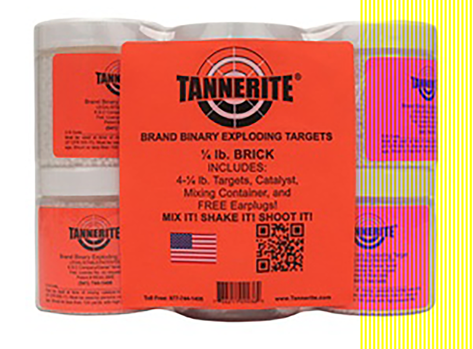 Tannerite Exploding Target, Tan 1/4br Brick      1/4lb   16 Targets  4 Cs