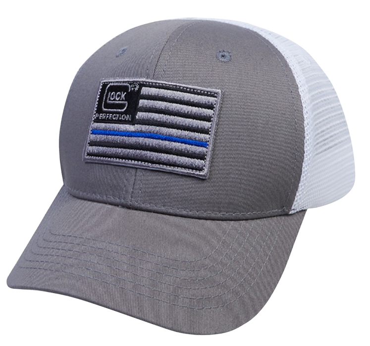 Glock Blue Line, Glock As10071  Blue Line Flag Mesh Snapback Hat