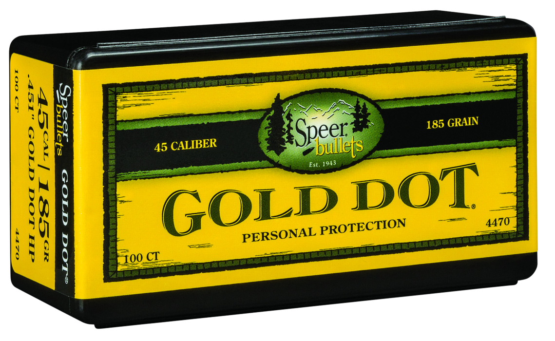 Speer Ammo Gold Dot, Speer 4470      Bull .451 185 Gdhp            100