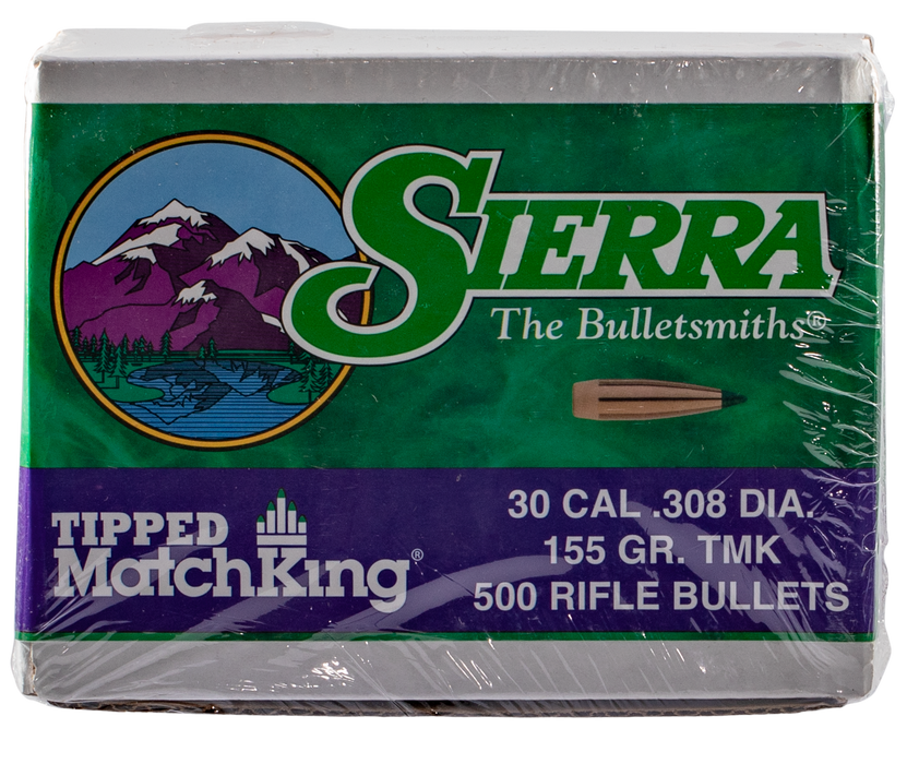 Sierra Tipped Matchking, Sierra 7755c .308 155 Tipped Mk                500