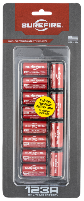 Surefire 123a, Sf Sf12a-bb Cs Sf123a Batteries 12 Clamshell