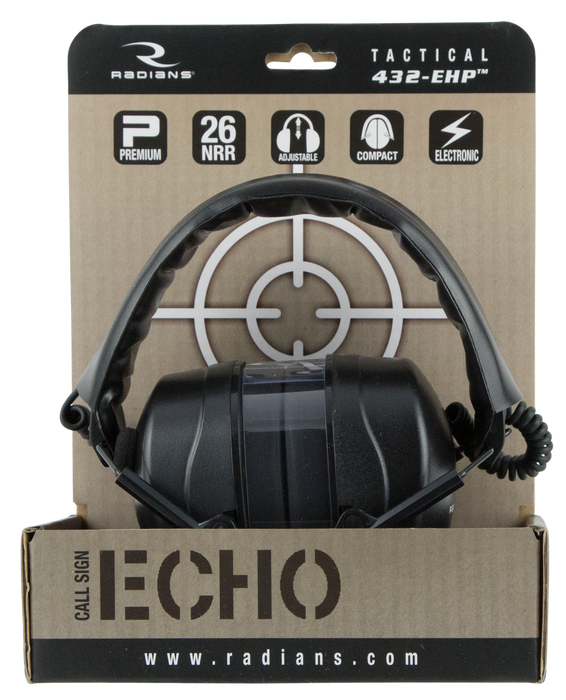 Radians Tactical 432ehp, Rad Cse20bx    432ehp Elec Muff Nrr26