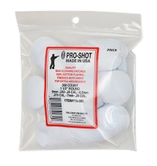 Pro-shot Cleaning Patches, Proshot 11/2-300       6mm-30c 1.5 Patch 300