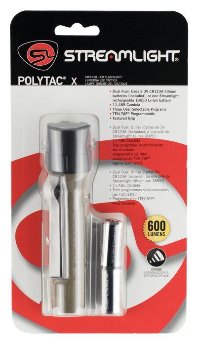 Streamlight Polytac X, Stl 88602  Polytac X Coyote Cr123a