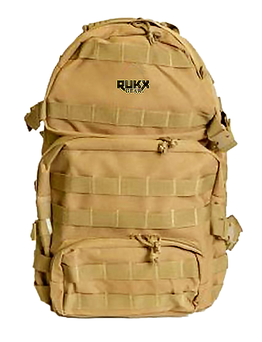 Rukx Gear Tactical, Rukx Atict3dt   Tact 3 Day Backpack Tan