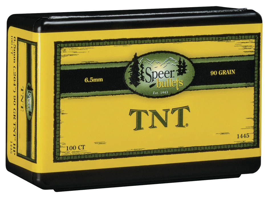 Speer Ammo Tnt, Speer 1445      Bull .264  90 Tnt Hp          100