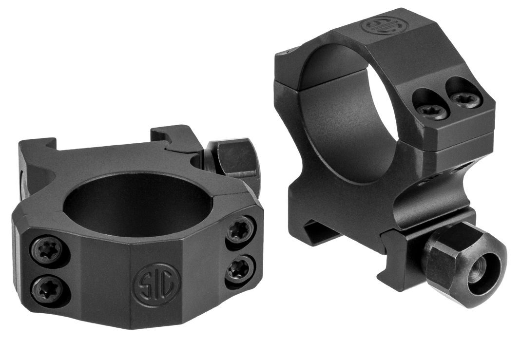 Sig Sauer Electro-optics Alpha1 Hunting, Sig Soa10020  Alpha1 Rings 1in  Med  Alum Mat Blk