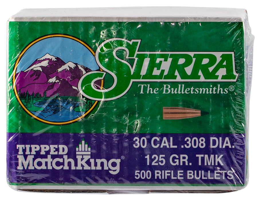 Sierra Tipped Matchking, Sierra 7725c .308 125 Tipped Mk                500