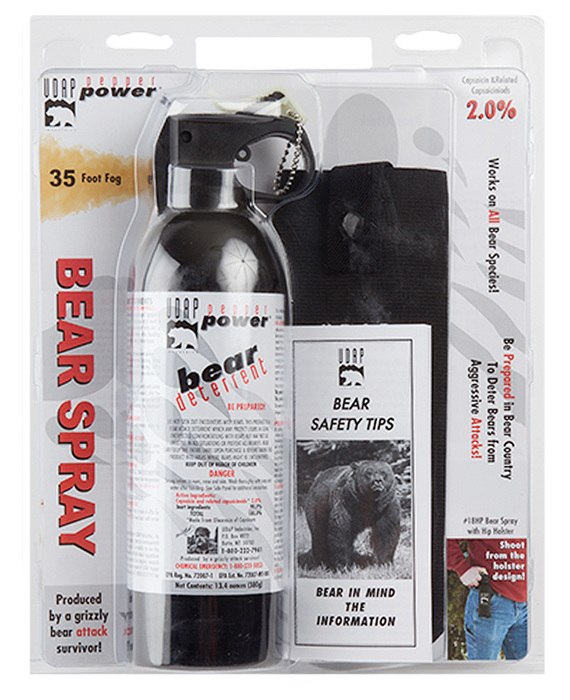 Udap Magnum Bear Spray, Udap 18hp   Sup Mag Bear 380g Hip Hlst