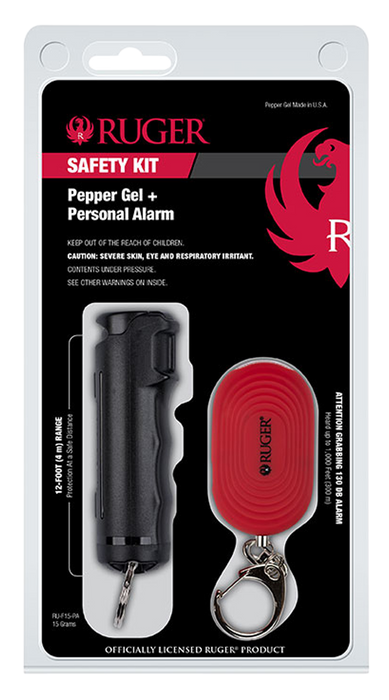 Sabre Ruger Pepper Gel/personal Alarm Safety Kit, Sec Ruf15pa   Ruger Safety Kit Alarm/gel Keychain