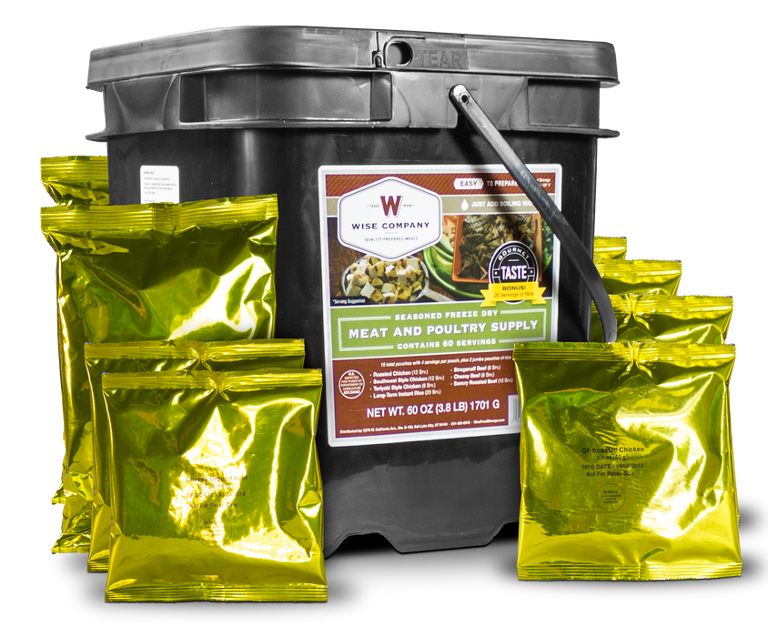 Wise Foods Grab N Go Bucket, Wise Rw07702 Meat/rice Bucket     60 Ser