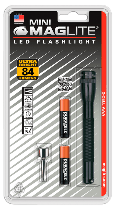 Maglite Mini Maglite, Mlt Sp32016   Mini Mag Led 2aaa Black