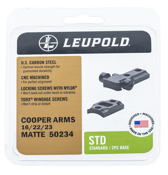 Leupold Standard, Leu 50234  Std Cooper 22/16/23 2-pc Matte