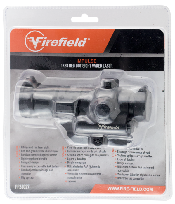 Firefield Impulse, Firefield Ff26027   Impulse 1x28 Red Dot W/las Red