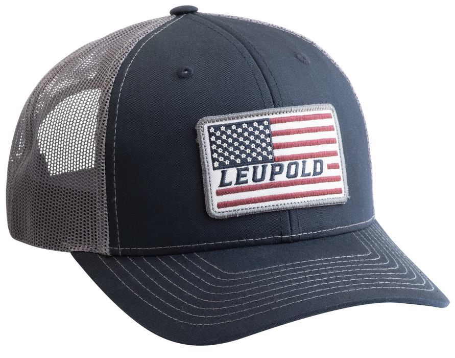 Leupold Flag, Leu 179858 Leu Flag Trucker Hat Navy/grey