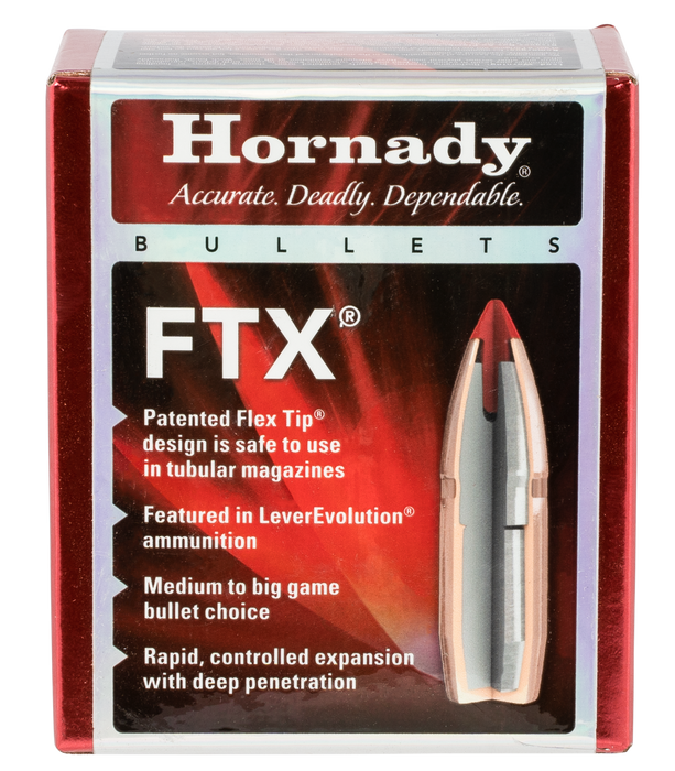 Hornady Ftx, Horn 3502   Bull .355 165 Ftx               100/15