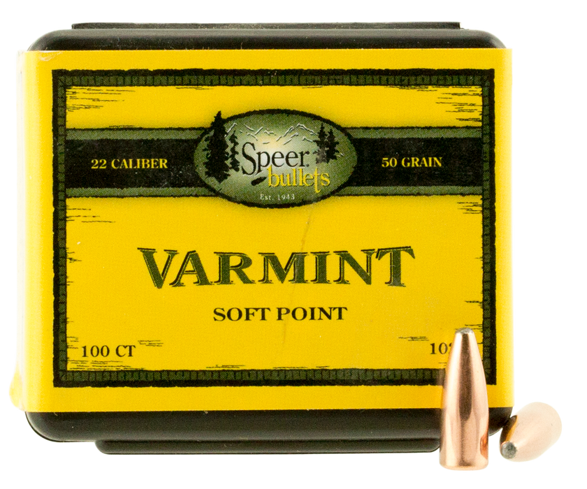 Speer Ammo Varmint, Speer 1029      Bull .224  50 Sptzr           100