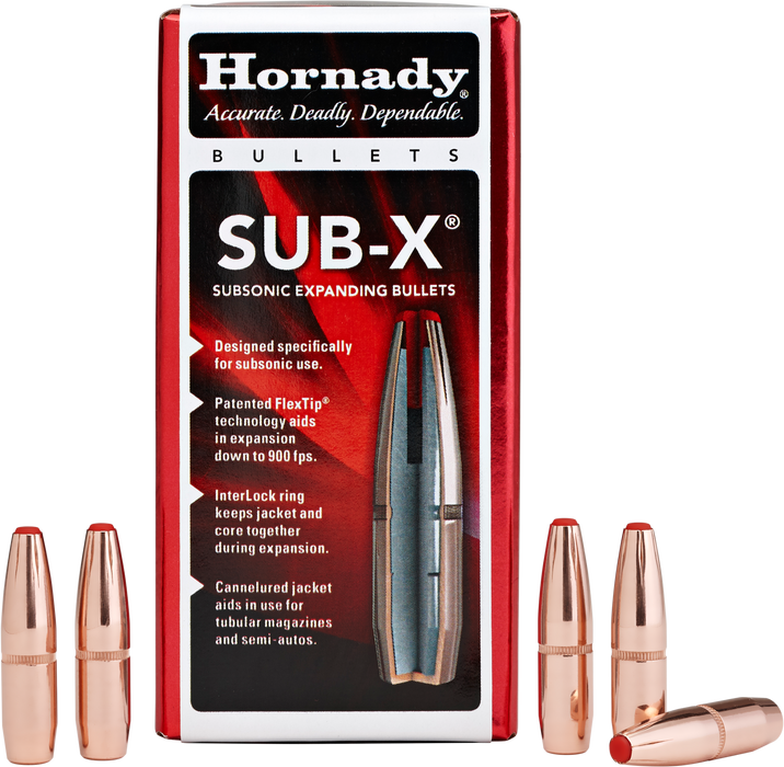 Hornady Sub-x, Horn 30730  Bull .308 190 Sub-x             100/15