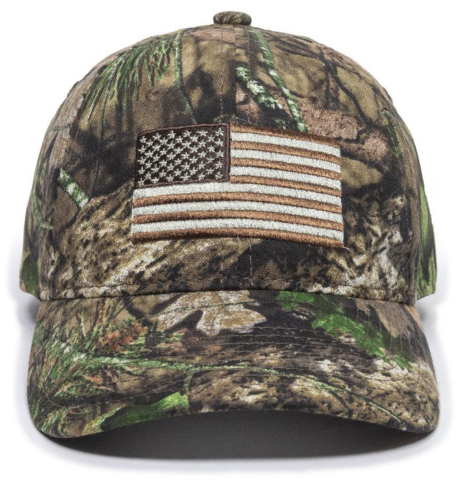 Outdoor Cap Usa Flag, Outdoor 20272213 Usa Flag Hat Tonal Mossyobkup