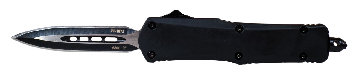 Templar Knife Black Rubber, Temp Sbr131   Small Black Rubber Dagger 440c Black