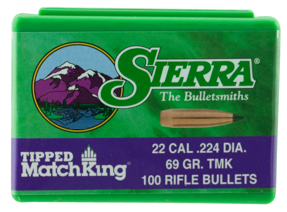 Sierra Tipped Matchking, Sierra 7169  .224  69 Tmk          100