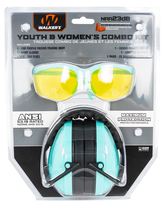 Walkers Game Ear Folding Muff, Wlkr Gwp-ywfm2gfp-ltl Yth Women Pass Muff Glasses