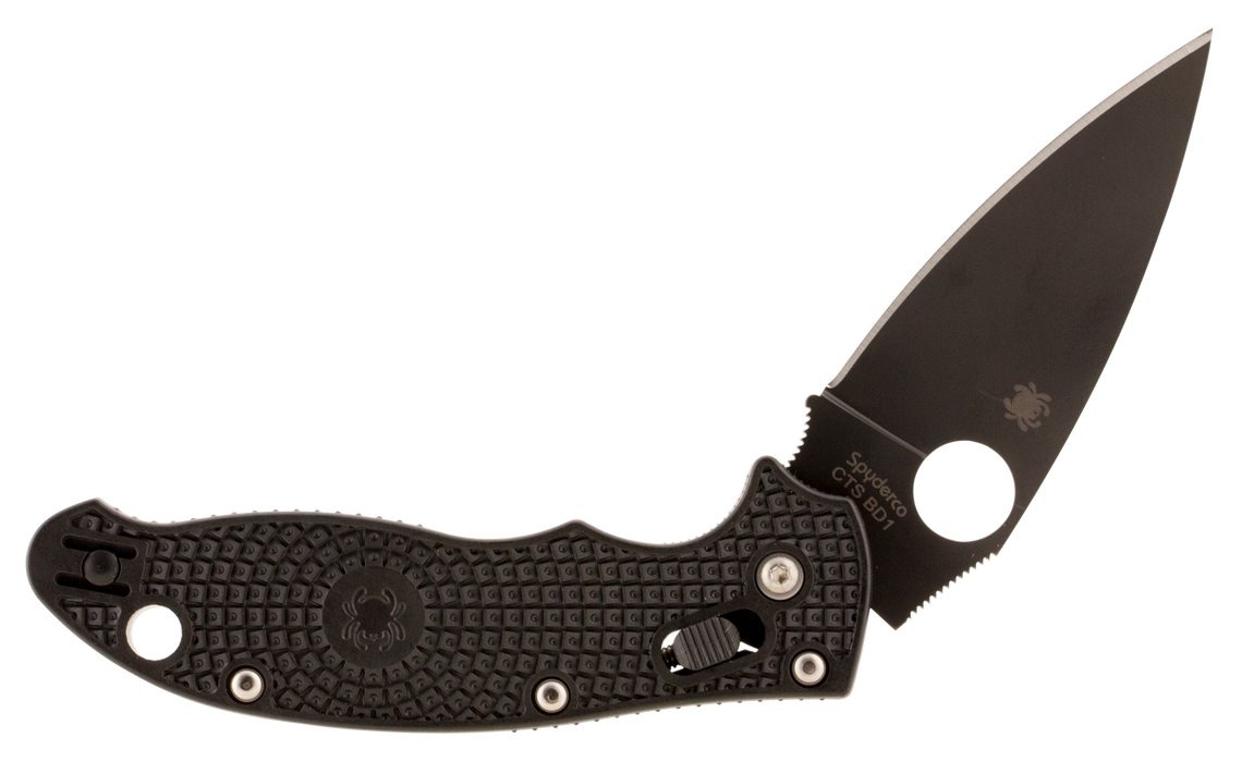 Spyderco Manix 2, Spy C101pbbk2  Manix2   Lgwt Blk  Pln