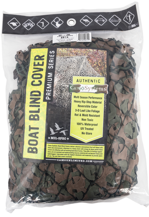 Camo Unlimited Military, Camo Bb16    Military      14-16 Boat W/mess Attch