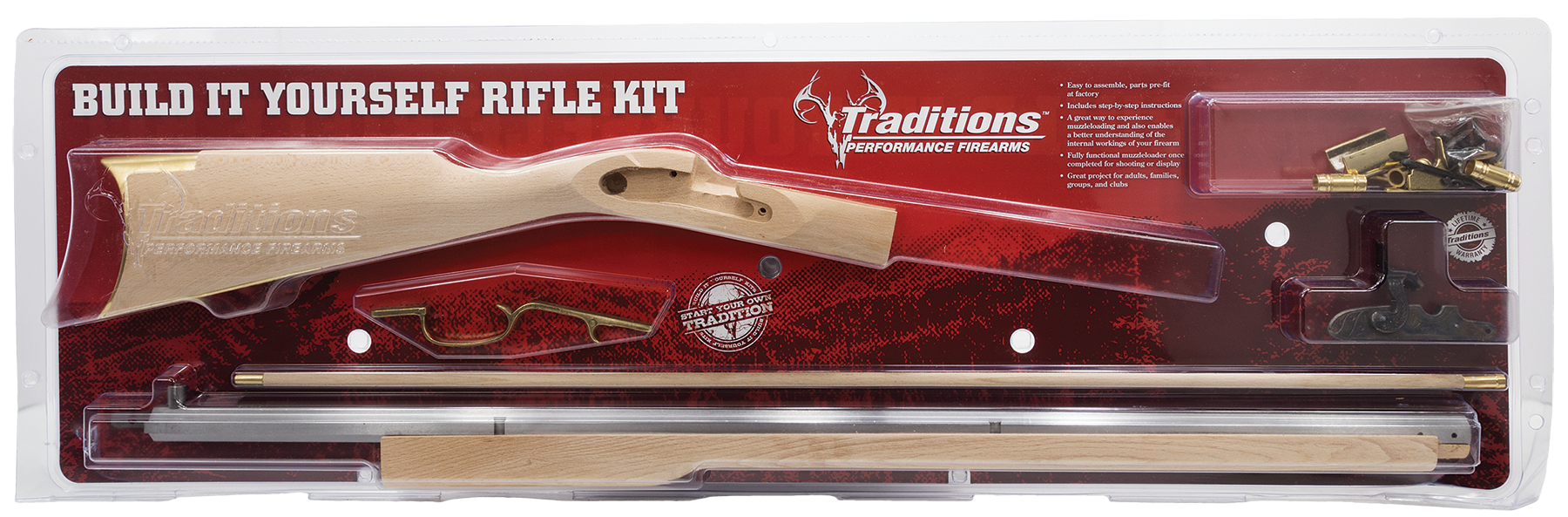 Traditions Kentucky, Trad Krc52206   Kentucky Rifle Kit Clam