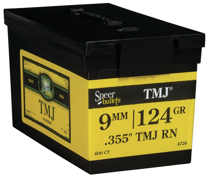 Speer Ammo Tmj, Speer 4726      Bull .355 124 Tmj  Vp         600