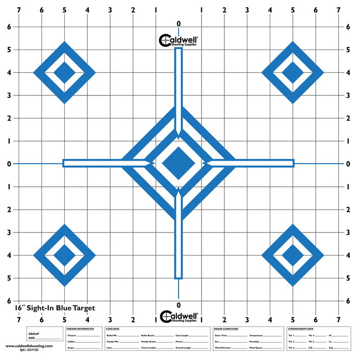 Caldwell Sight-in, Cald 198604  Sight In 5 Diamond 16"x 16" 10 Sheets