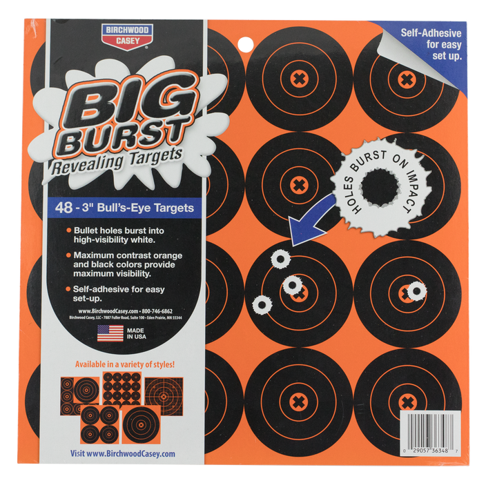 Birchwood Casey Big Burst, Bir 36348 Big Burst 3"  Target                48pk