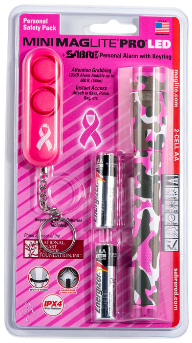 Maglite Mini Pro, Mlt Sp2puf6   Mini Pro And Personal Alarm Pinkcamo