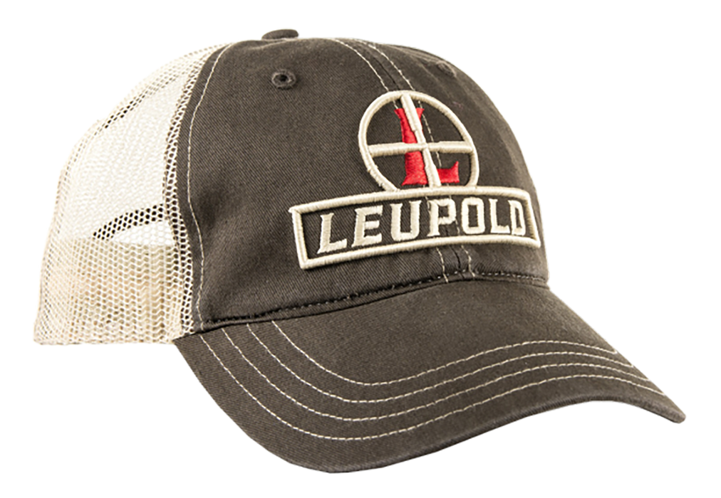 Leupold Reticle, Leu 170579 Reticle Soft Trucker Hat    Brown/khaki