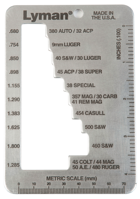 Lyman E-zee, Lym 7832217 E-zee Case Gauge Pstl/rev