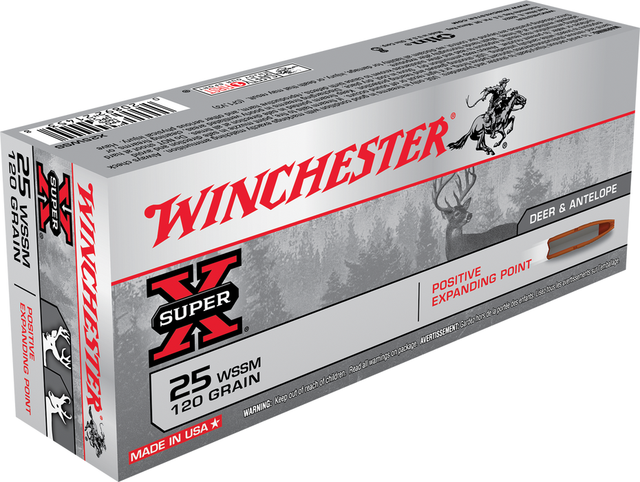 Winchester Ammo Super X, Win X25wss        25wssm 120pep      20/10