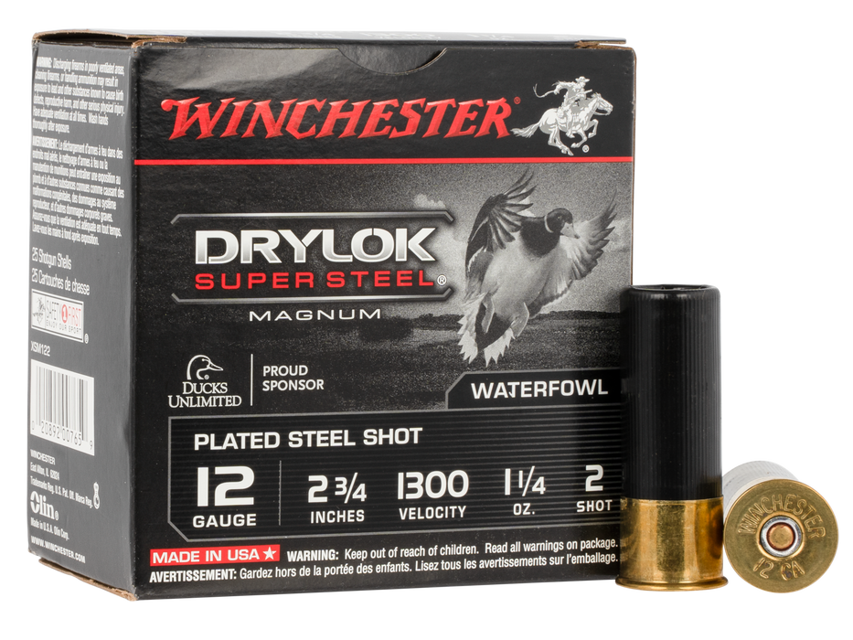 Winchester Ammo Drylock Super Steel, Win Xsm122     2mag    11/4  Stl    25/10