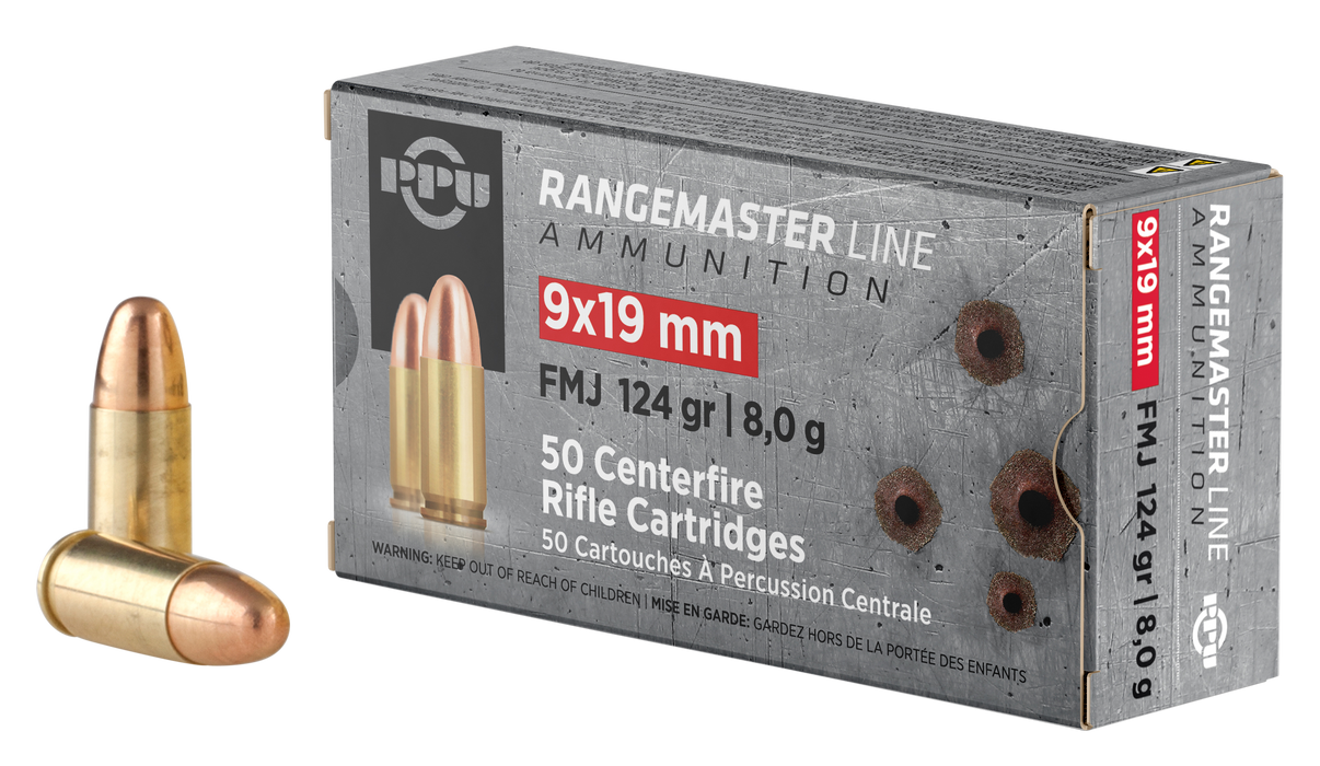 Ppu Rangemaster, Ppu Pprm9       9x19    124 Fmj   Rngmstr    50/20