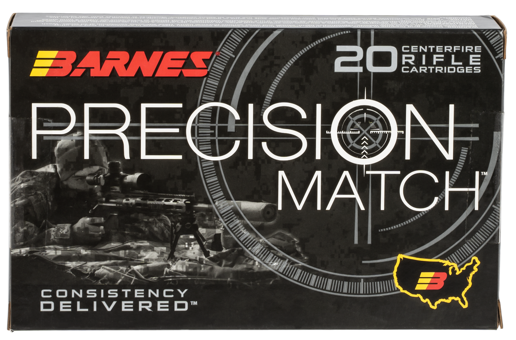 Barnes Bullets Precision Match, Brns 30728 Bb338lmm1   338lapua  300 Omtbt   20/10