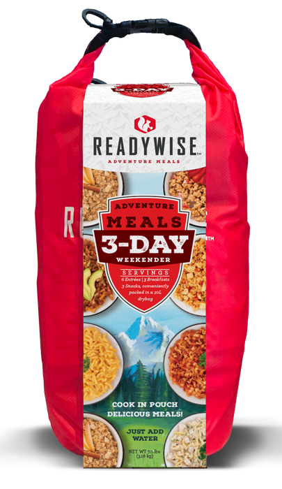 Wise Foods Outdoor Food Kit, Wise Rw05-918 3 Day Weekender Kit With Dry Bag